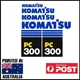 Komatsu PC300-7 Decals Sticker Kit