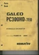 Komatsu Hydraulic Excavator Parts Book -   Galeo PC300HD-7E0 S/N  A86001 and UP