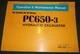 KOMATSU PC650-3 EXCAVATOR OPERATION & MAINTENANCE BOOK MANUAL S/N 10501-UP
