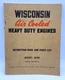 Wisconsin AENL Air Cooled Engine Instruction Book & Parts List Manual MM-283-B