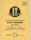 I&T SHOP SERVICE ALLIS-CHALMERS SHOP MANUAL FOR MODELS D-10, D-10 SERIES III, D-