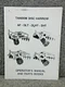 Howse AF DLT DLHT DHT Tandem Disc Harrow Operators Manual and Parts Book