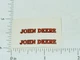 John Deere Name Red with Black Outline Sticker Pair JD-380