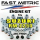 Suzuki RM-Z250 Engine Rebuild Bolt Kit | FACTORY style ZINC Fasteners
