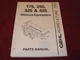 Gehl 175 250 325 425 Manure Spreader Dealer's Parts Book