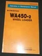 KOMATSU WA450-2 WHEEL LOADER OPERATION & MAINTENANCE BOOK MANUAL S/N A25001-UP