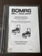 Bomag BW-135-AD BW-138-AD/AC Operation Maintenance Manual Book Guide Repair