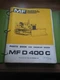 Massey Ferguson D400C Crawler Dozer Parts Catalog Manual 