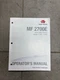 Massey Ferguson MF 2700E Operator's Manual