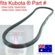 fits Kubota Fan Belt 15549-72530 15549-72532 GZD15 T1600 TG1600 ZD18 ZD21 B6100D