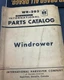 McCormick International Parts Catalog - Windrower (WR-202) 1968