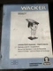 Wacker BS62Y Jumping Jack Rammer Parts Catalog Owner Operator Maintenance Manual