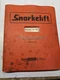 SNORKEL OPERATION MAINTENANCE MANUAL REPAIR PARTS PLATFORM LIST SL-20 1993