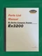 3200 Service Parts Manual Fits Cub Cadet Yanmar Model EX3200 NPC-483
