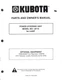 Kubota L9115 Power Steering Unit Parts and Owner's Manual for L245F Tractor