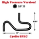 HIGH PRESSURE J30R9 100PSI Sidewinder 3/8" Mandrel-Formed Rubber Fuel Hose 45 90