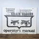 DMI D-312 & D-400 Grain Wagon Operator's Manual 00100360, Issued 1983