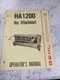 GEHL OPERATOR SERVICE OWNER MANUAL HA1200 HAY TRACTOR ATTACHMENT 903040