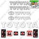 Fits Toyota 7FBCU15 Forklift Decal Kit - 7 YEAR OUTDOOR 3M VINYL!