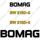 Fits Bomag BW213D3 Decal Kit Roller BW 213 D3 - 7 YEAR VINYL