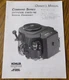 Kohler Engine Command CV17-CV26  CV675-740  Vertical Crankshaft Operators Manual