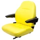 Fits Komatsu Excavator Seat Assembly w/Arms - Fits Various Models - Yellow Vinyl