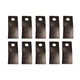 E-526215NI 10 RH Mower Blades Fits New Idea 528 527 526 5212 5209 5407