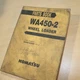 KOMATSU WA450-2 Front End Wheel Loader Spare Parts Manual Book Catalog factory