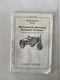 McCormick-Deering Farmall Tractor Manual International Harvester  MCD2992.    F1