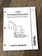Gehl 753Z Compact Excavator PARTS Manual Form 918075