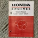 Honda Gx120 Gx160 Gx200 Engine Owners Manual