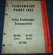 FULLER EATON RT-906 RT-910 RT-915 TRANSMISSION REPAIR PARTS BOOK MANUAL