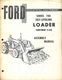 Ford Series 740 Self-Leveling Loader Assembly Manual Component 19-450