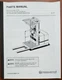 BT Prime Mover OE-35 Electric Order Selector Parts Manual Workshop OE 35 1991