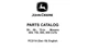 John Deere 50, 60 and 72 Inches Mower PC2114 Spare Parts List Manual PDF on USB