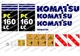 KOMATSU PC160LC -7 DIGGER DECAL STICKER SET