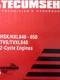 Tecumseh HSK HXL 840 to 850 TVS TVXL840 2-Cycle Engine Service Manual Lawn Mower
