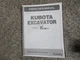 Kubota K080-3 K080 -3 excavator owners & maintenance manual