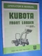  KUBOTA FRONT LOADER BF300 A OPERATOR'S MANUAL FACTORY OEM
