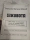 Kubota B2551 B/l2563 Snowblower Owners Manual Book