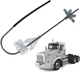 Driver Side Manual Window Regulator Compatible with Kenworth C500, T300, T800,