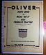 Oliver OC-3 Gas Crawler Tractor S/N IWH000- & 3500000- Parts Book Manual 12/55