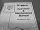 Bobcat Angle Broom, 48 Inch. O&M Manual. Paperback. 6901268. NOS, OEM!