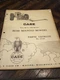 CASE M10 MU10 MUS10 REAR MOUNTED MOWER PARTS BOOK MANUAL NO. C745