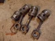 McCormick Farmall F14 F12 IH tractor (4) pistons piston 3) rods rod cap caps