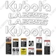 Fits Kubota LA2255 Decal Kit Tractor Loader Attachment - NEW STYLE!