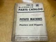 IH/MCCORMICK PARTS CATALOG# PM-1A; POTATO MACHINES; USED IN GOOD OVERALL COND.