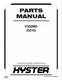 Hyster V30ZMD (D210) Forklift Parts Catalog Manual PDF USB