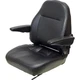 Fits Komatsu Excavator Seat Assembly w/Arms - Fits Various Models - Black Vinyl