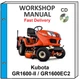 KUBOTA GR1600 SERVICE REPAIR WORKSHOP MANUAL ON CD